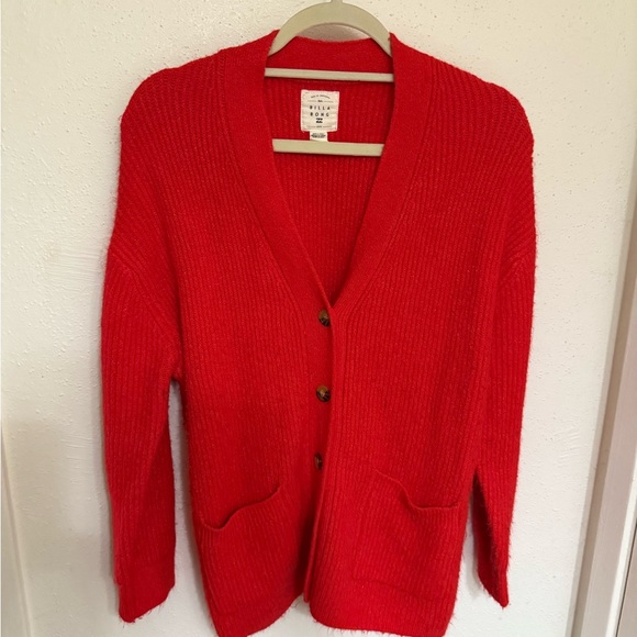 Billabong “So Chill” Cardigan | Red | Size Medium - Picture 4 of 8